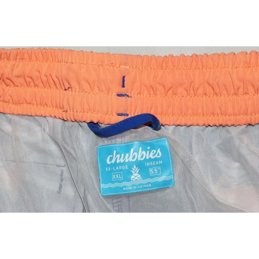 Chubbies‎ Men's (The Daddy Sharks) Swim Trunks Size 2XL - 5.5